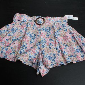 Wallflower Floral Skort Shorts - Large